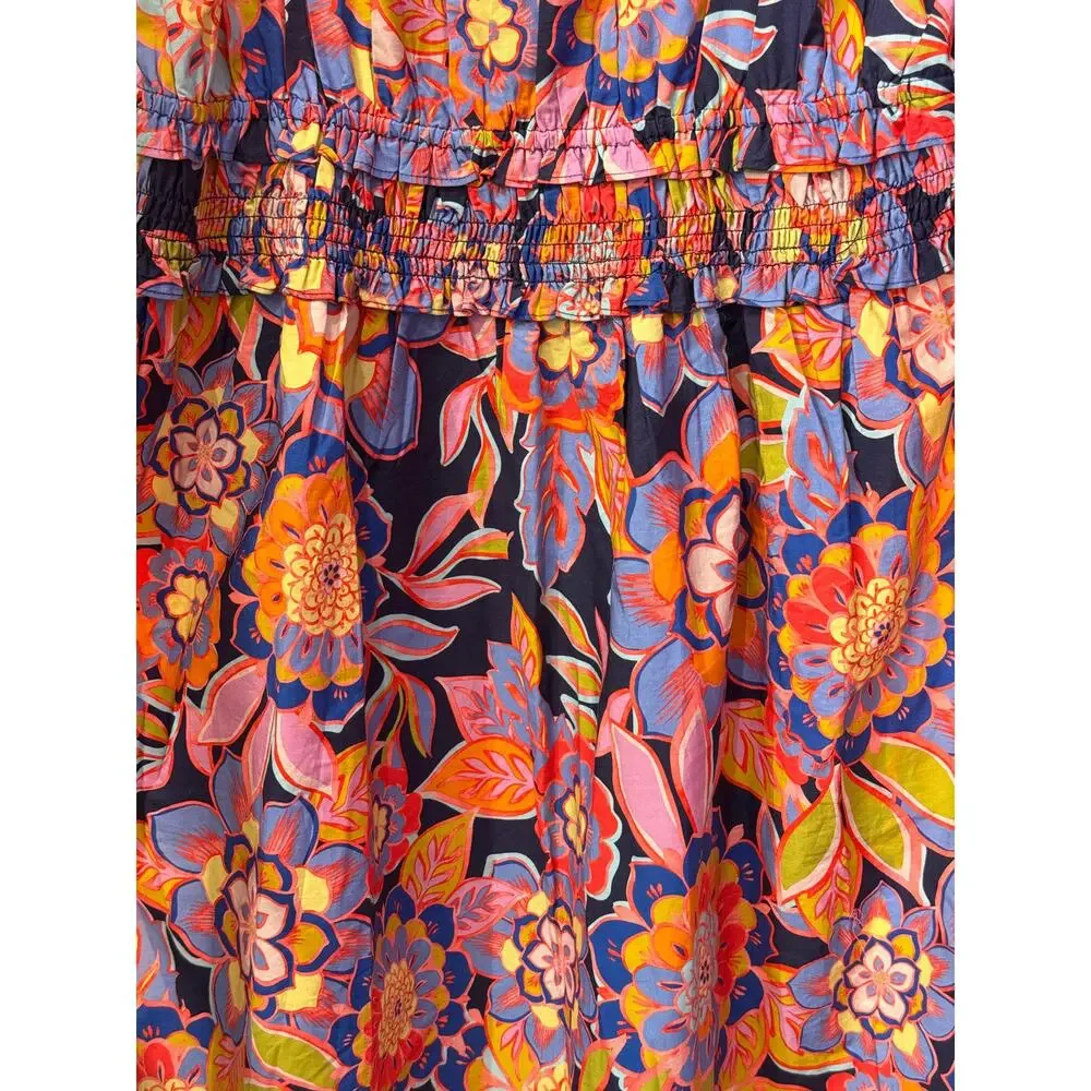 $138 Eliza J 100% Cotton Floral Print Midi Dress 20W NWT - Picture 10 of 12